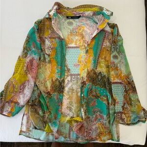 Zara Pattern Paisley Blouse